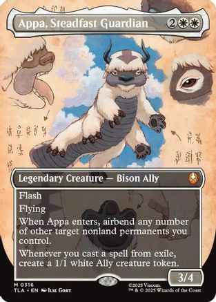 Appa, Steadfast Guardian (Borderless) (316) [Avatar: The Last Airbender] foil - Deck Out Gaming
