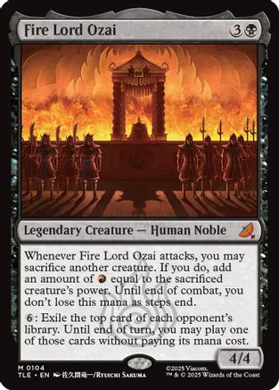 Fire Lord Ozai (104) [Avatar: The Last Airbender: Eternal-Legal] - Deck Out Gaming