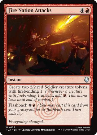 Fire Nation Attacks (133) [Avatar: The Last Airbender] foil - Deck Out Gaming