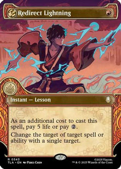 Redirect Lightning (Showcase) (343) [Avatar: The Last Airbender] foil - Deck Out Gaming