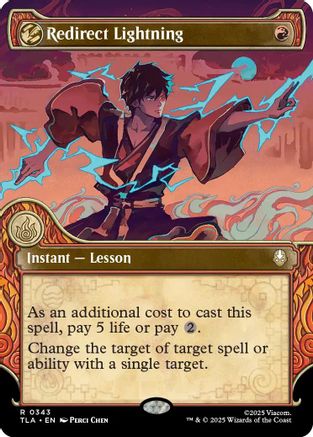 Redirect Lightning (Showcase) (343) [Avatar: The Last Airbender] foil - Deck Out Gaming