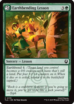 Earthbending Lesson (176) [Avatar: The Last Airbender] foil - Deck Out Gaming