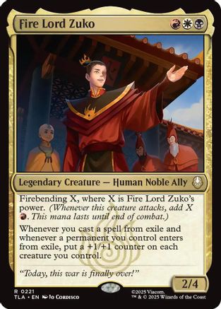 Fire Lord Zuko (221) [Avatar: The Last Airbender] foil - Deck Out Gaming