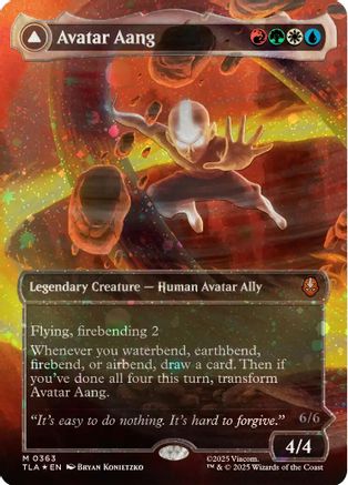 Avatar Aang (Raised Foil) (363) [Avatar: The Last Airbender] foil - Deck Out Gaming