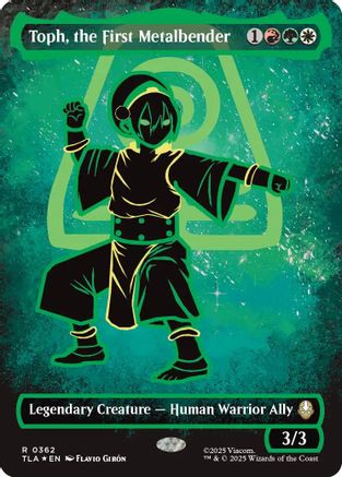 Toph, the First Metalbender (Borderless Battle Pose) (362) [Avatar: The Last Airbender] foil - Deck Out Gaming