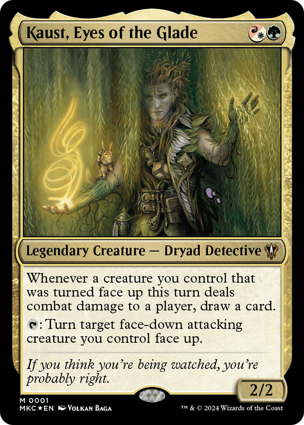 Kaust, Eyes of the Glade (1) [Murders at Karlov Manor Commander] foil - Deck Out Gaming