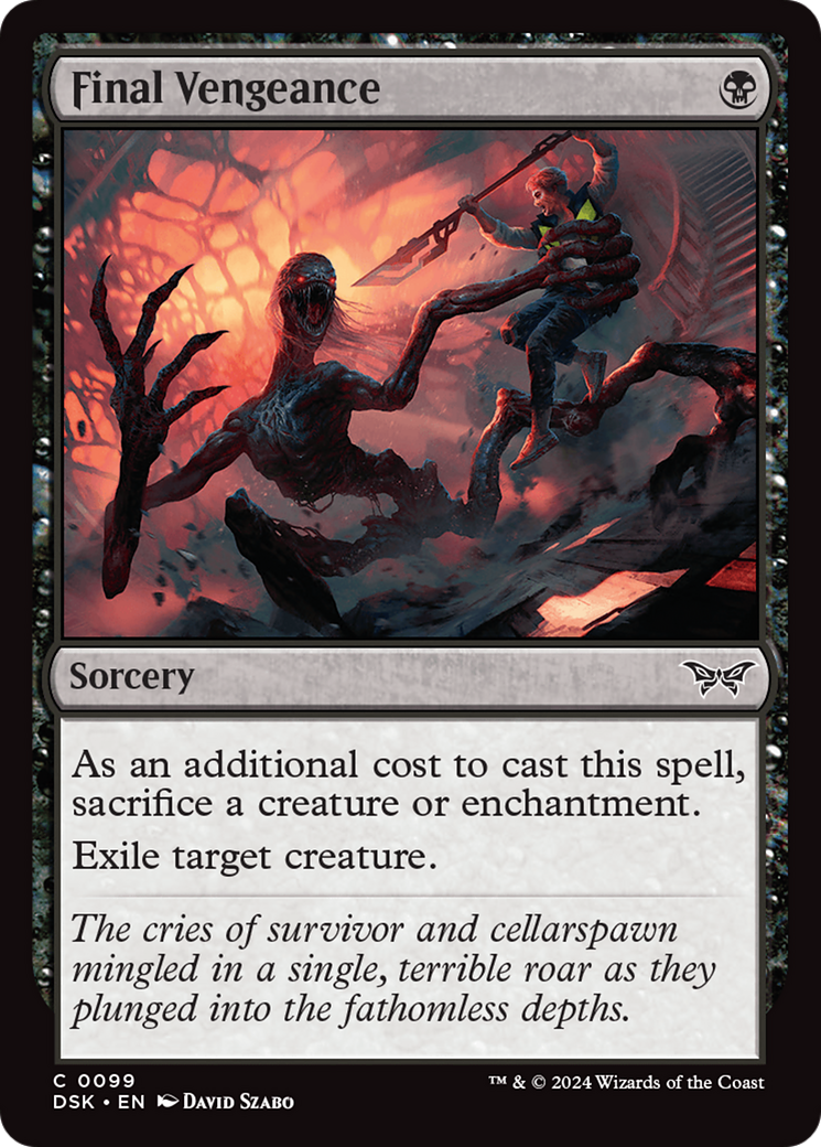 Final Vengeance (99) [Duskmourn: House of Horror] foil - Deck Out Gaming