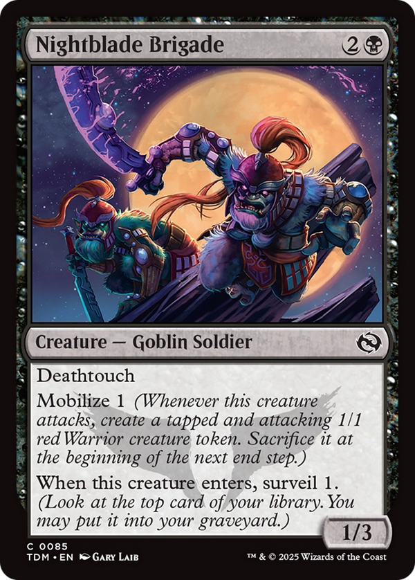 Nightblade Brigade (85) [Tarkir: Dragonstorm] foil - Deck Out Gaming