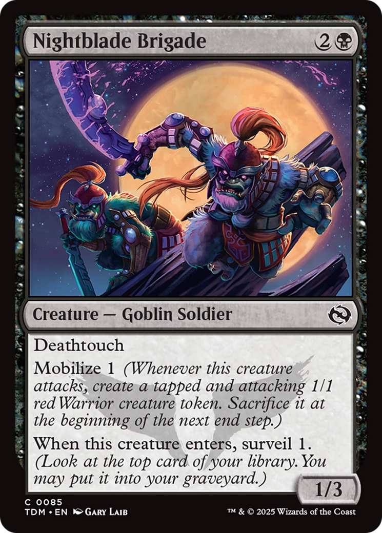 Nightblade Brigade (85) [Tarkir: Dragonstorm] foil - Deck Out Gaming
