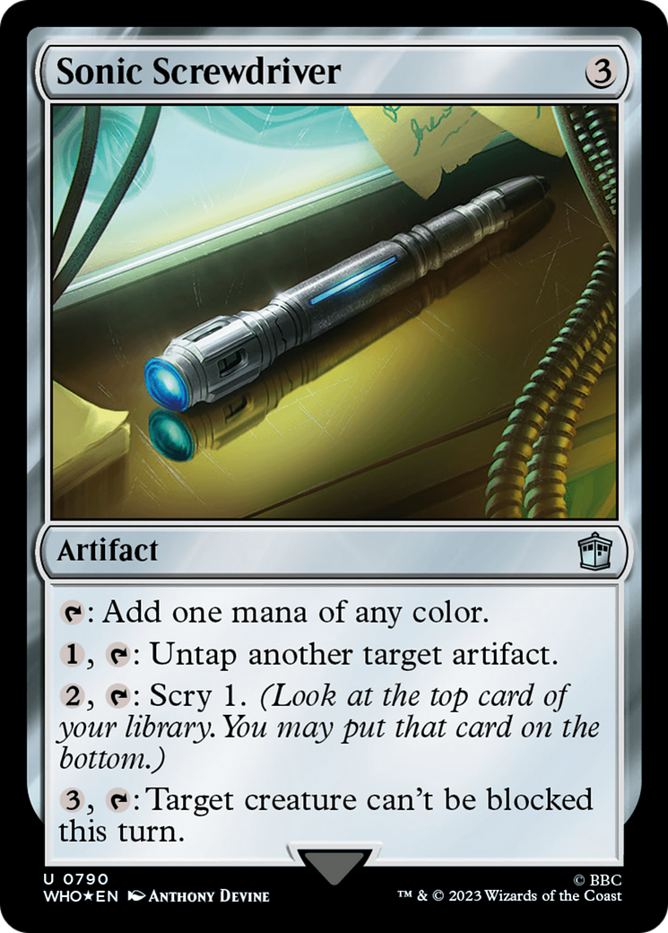 Sonic Screwdriver (0790) (Surge Foil) (790) [Doctor Who] foil - Deck Out Gaming