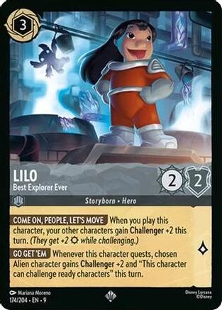 Lilo - Best Explorer Ever (174/204) [Fabled] Cold Foil - Deck Out Gaming