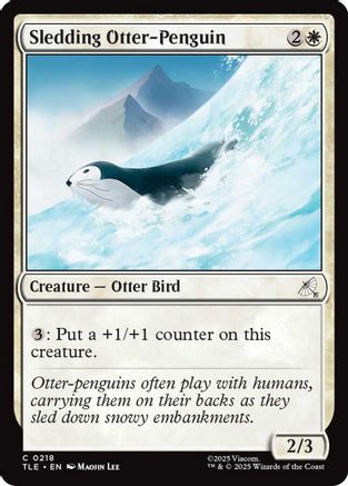 Sledding Otter-Penguin (218) [Avatar: The Last Airbender: Eternal-Legal] foil - Deck Out Gaming