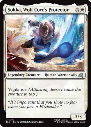 Sokka, Wolf Cove's Protector (219) [Avatar: The Last Airbender: Eternal-Legal] foil - Deck Out Gaming