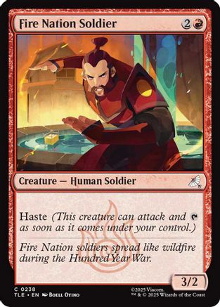 Fire Nation Soldier (238) [Avatar: The Last Airbender: Eternal-Legal] foil - Deck Out Gaming