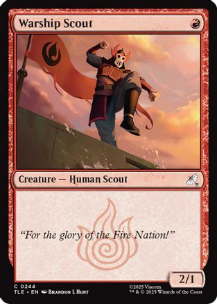 Warship scout (244) [Avatar: The Last Airbender: Eternal-Legal] foil - Deck Out Gaming
