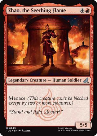 Zhao, the Seething Flame (245) [Avatar: The Last Airbender: Eternal-Legal] foil - Deck Out Gaming