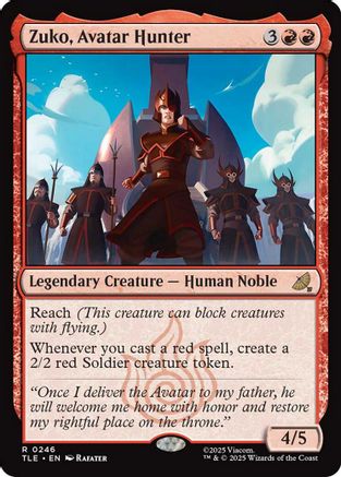 Zuko, Avatar Hunter (246) [Avatar: The Last Airbender: Eternal-Legal] foil - Deck Out Gaming