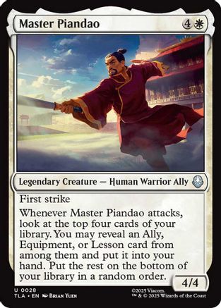 Master Piandao (28) [Avatar: The Last Airbender] foil