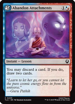 Abandon Attachments (205) [Avatar: The Last Airbender] - Deck Out Gaming