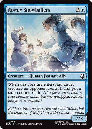 Rowdy Snowballers (68) [Avatar: The Last Airbender] foil - Deck Out Gaming