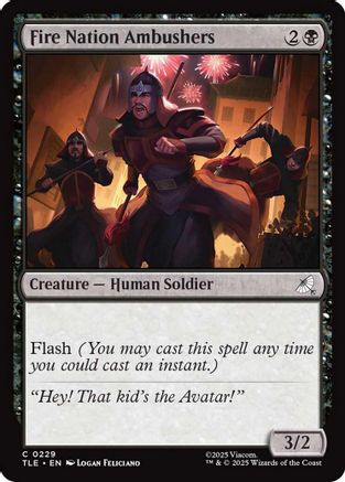 Fire Nation Ambushers (229) [Avatar: The Last Airbender: Eternal-Legal] foil - Deck Out Gaming
