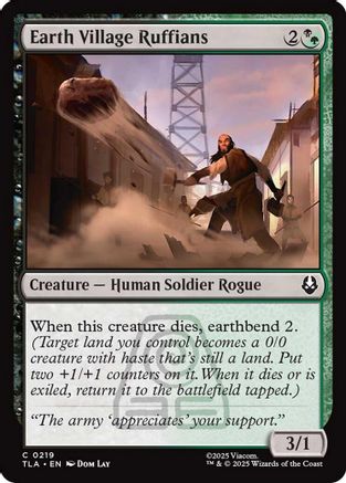 Earth Village Ruffians (219) [Avatar: The Last Airbender] - Deck Out Gaming