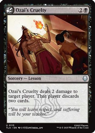 Ozai's Cruelty (113) [Avatar: The Last Airbender] foil - Deck Out Gaming