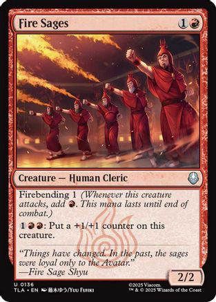 Fire Sages (136) [Avatar: The Last Airbender] foil - Deck Out Gaming