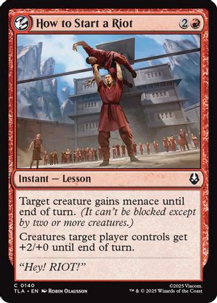 How to Start a Riot (140) [Avatar: The Last Airbender] - Deck Out Gaming