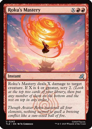 Roku's Mastery (243) [Avatar: The Last Airbender: Eternal-Legal] foil - Deck Out Gaming