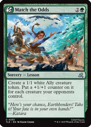 Match the Odds (253) [Avatar: The Last Airbender: Eternal-Legal] foil - Deck Out Gaming
