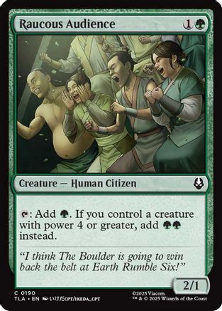 Raucous Audience (190) [Avatar: The Last Airbender] foil - Deck Out Gaming