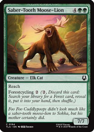Saber-Tooth Moose-Lion (194) [Avatar: The Last Airbender] - Deck Out Gaming