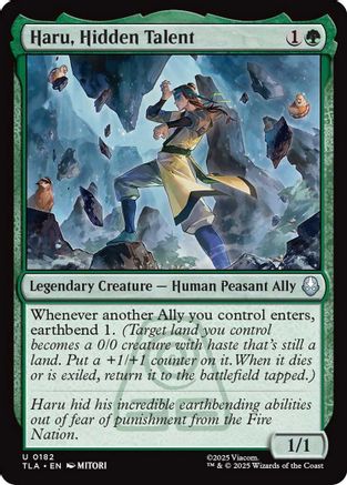 Haru, Hidden Talent (182) [Avatar: The Last Airbender] foil - Deck Out Gaming