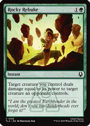 Rocky Rebuke (193) [Avatar: The Last Airbender] foil - Deck Out Gaming