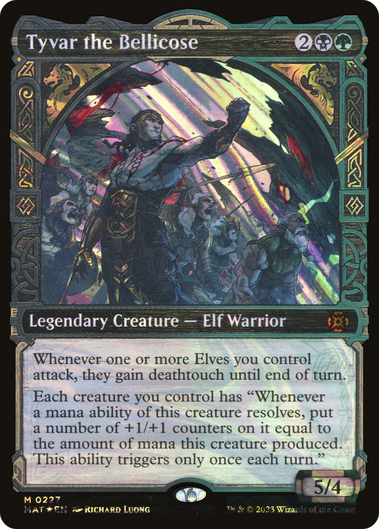 Tyvar the Bellicose (Halo Foil) (227) [March of the Machine: The Aftermath] foil - Deck Out Gaming