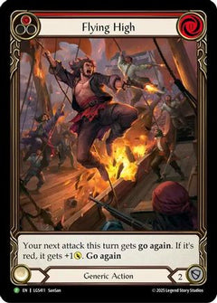 Flying High (Red) - LGS411 (LGS411) [Flesh and Blood: Promo Cards] Rainbow Foil - Deck Out Gaming