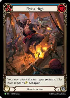 Flying High (Blue) - LGS413 (LGS413) [Flesh and Blood: Promo Cards] Rainbow Foil - Deck Out Gaming