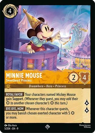 Minnie Mouse - Sweetheart Princess (5/204) [Fabled] - Deck Out Gaming