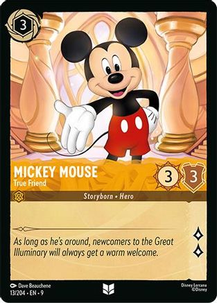 Mickey Mouse - True Friend (13/204) [Fabled] - Deck Out Gaming