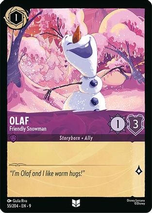 Olaf - Friendly Snowman (55/204) [Fabled] - Deck Out Gaming