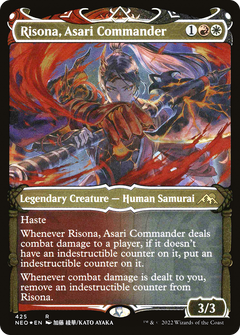 Risona, Asari Commander (425) [Kamigawa: Neon Dynasty] etched - Deck Out Gaming