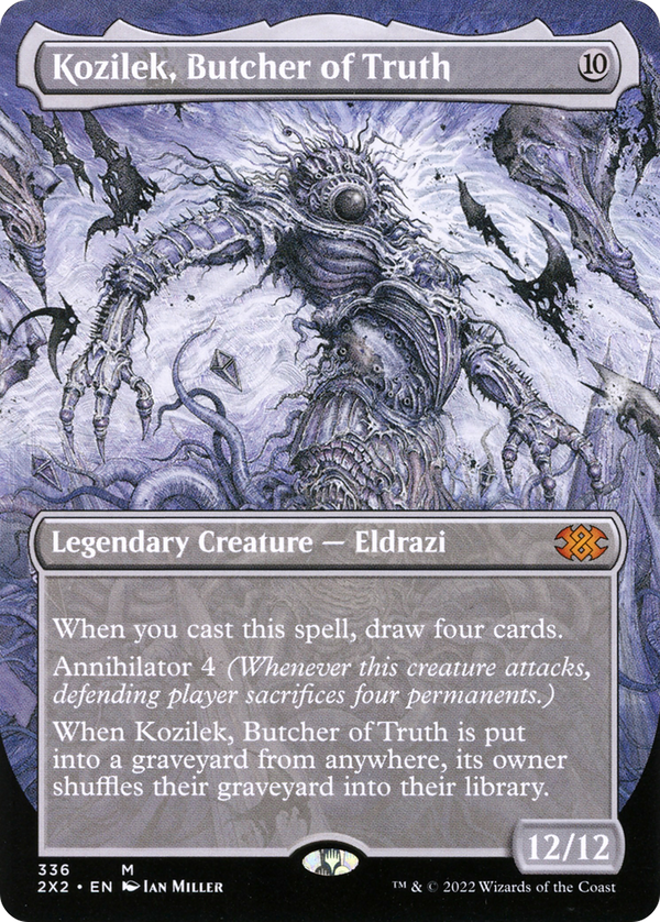 Kozilek, Butcher of Truth (Borderless) (336) [Double Masters 2022] foil - Deck Out Gaming