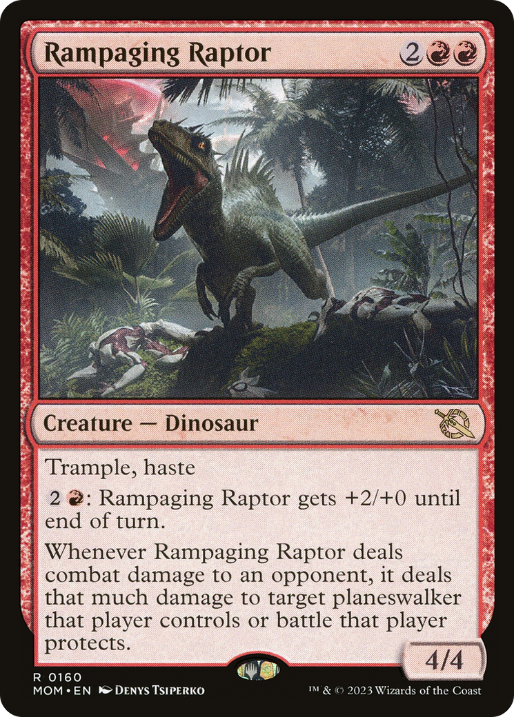 Rampaging Raptor (160) [March of the Machine] - Deck Out Gaming