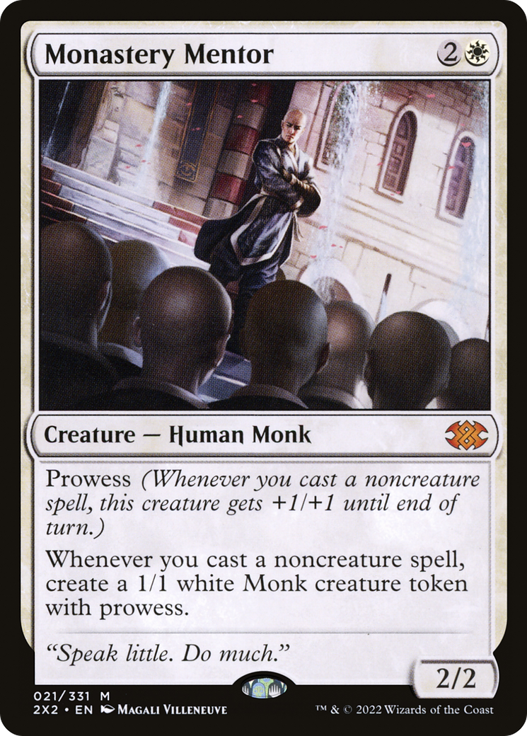 Monastery Mentor (21) [Double Masters 2022] - Deck Out Gaming