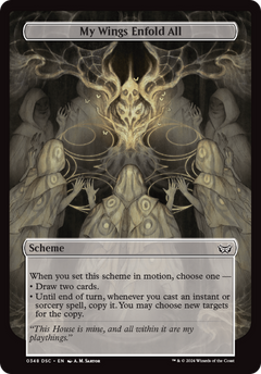 My Wings Enfold All (Full Art) (348) [Duskmourn: House of Horror Commander] - Deck Out Gaming