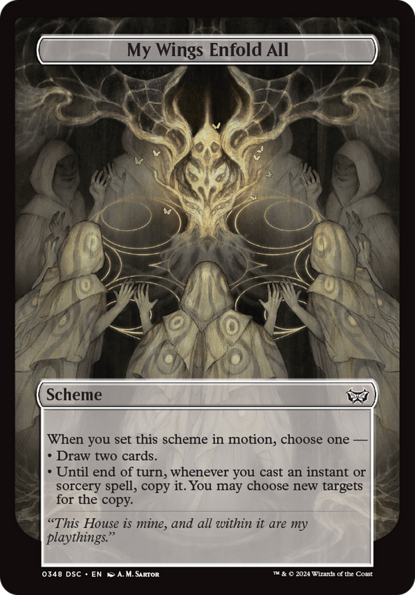 My Wings Enfold All (Full Art) (348) [Duskmourn: House of Horror Commander] - Deck Out Gaming