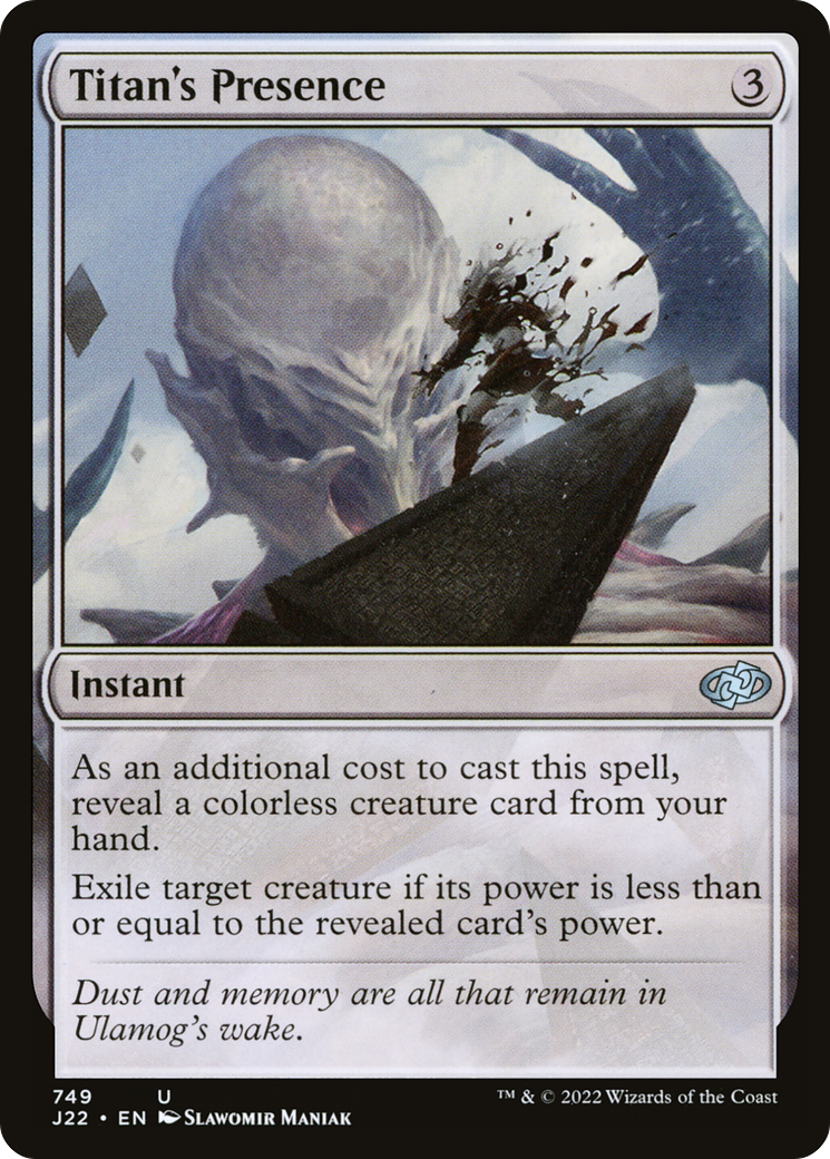Titan's Presence (749) [Jumpstart 2022] - Deck Out Gaming