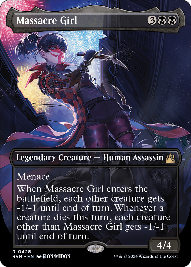 Massacre Girl (Anime Borderless) (425) [Ravnica Remastered] - Deck Out Gaming