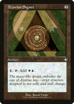 Azorius Signet (Retro Frame) (133) [The Brothers' War Commander] - Deck Out Gaming